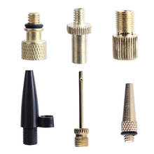 6PCS Bicycle Air Valve Adapter Inflatable Needle Nozzle Kit Air Valve Adapter Pump Accessories Football Bicycle Tire Toys