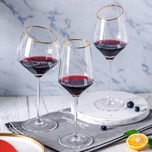 Copa de vino tinto de 650ML y 450ML, copa de vino alta a la moda, para el hogar, banquete, bar, juego de copas de champán para regalo 2024 - compra barato