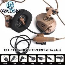 WADSN U94 PTT military tactical COMTAC Sordin walkie talkie Kenwood PTT For Original RAC TCA MSA Headset Connect Radio Earphone 2024 - buy cheap