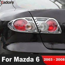 Car Rear Taillight Cover Trim For Mazda 6 Mazda6 2003 2004 2005 2006 2007 2008 Chrome Rear Light Lamp Bezel Frame Accessories 2024 - buy cheap