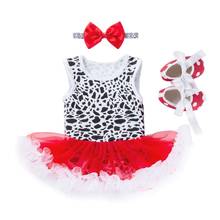 Vestido de tutú para niña, conjunto de 3 piezas con diadema, ropa de verano para recién nacido, pelele infantil, monos florales con lunares, 0 a 24 meses 2024 - compra barato