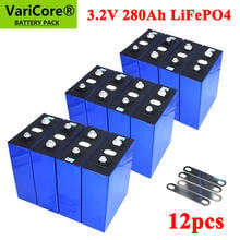 12x-bateria recarregável de 3.2v 280ah lifepo4, 12v 280ah, pacote com bateria recarregável para carro elétrico, rv, sistema de armazenamento de energia solar 2024 - compre barato