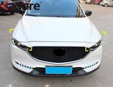 For Mazda CX-5 CX5 2017 2018 2019 2020 2021 KF ABS Chrome Front Head Light Lamp Cover Trim Headlight Eyebrow Strips Car Styling 2024 - buy cheap