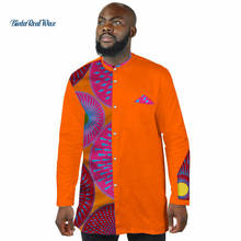 Camiseta Africana informal de algodón para hombres, camisa Bazin Riche tradicional, Dashiki, de algodón, WYN405 2024 - compra barato