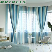 Colorful Thick Blackout Curtains for Kids Room Striped Curtains for Living room Bedroom Window Curtain Treatment Panel Drapes 2024 - buy cheap