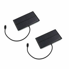 2PCS Solar Battery Charger 1.5W 5V Output USB Micro Android Micro USB port 5V 300mA Charge Regulators Solar Panel 5.5V 1.65W 2024 - buy cheap