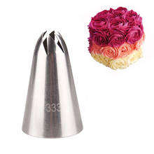 Large #333 Rose Icing Piping Cream Nozzle Stainless Steel Cupcake Pastry Tips Cake Fondant Decorating Tools 2024 - buy cheap