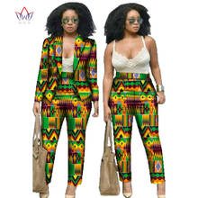 Conjunto de 2 peças de estampa africana, roupa feminina de primavera, com calcinha e top ba, para moças wy019 2024 - compre barato