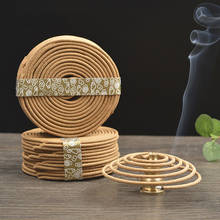 Y 48pcs/box Natural Coil Incense Aromatherapy Fragrance Indoors Indian Buddhist Sandalwood Incense Without Censer Home Fragrance 2024 - buy cheap