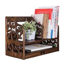 Solid Wood Desktop Restoring Ancient Ways To Receive A Simple Rack Shelf Desk Bookcase Bookshelf Wooden Office Files 2024 - buy cheap