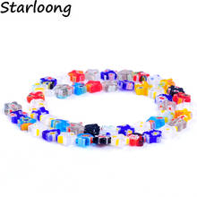47pcs/String 8mm Colors Mixed Pentagram Star Shape Beads Lampwork Glazed Glass Beads For Bracelet Necklace DIYJewelry Making 2024 - buy cheap