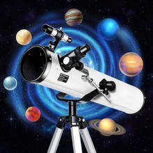 Telescopio astronómico de zoom reflectante 875X, telescopio de 114mm de largo Focal de gran calibre de 700mm para la observación del cuerpo Celestial 2024 - compra barato