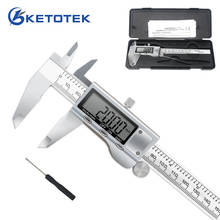 Digital Vernier Caliper 6 Inch 150mm Stainless Steel Electronic Metal Caliper Micrometer Depth Measuring Tools 2024 - buy cheap