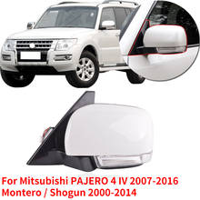 Capqx 10 fio para pajero 4 iv 2007-2016 montero/shogun 2000-2014 espelho retrovisor exterior com dobrável elétrica 2024 - compre barato