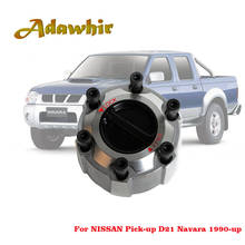 Eixo de travamento manual para nissan, pathfinder navara d21/d22 90-> cubos de liga de alumínio manual 40250-2s610 402502s610 2024 - compre barato