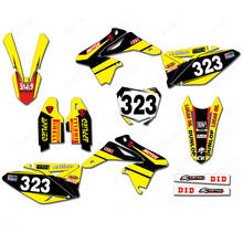 Livre Equipe Personalizado RMZ250 Gráficos Fundo Decalques adesivos para Suzuki RMZ 250 2010 2011 2012 2013 2014 2015 2016 2017 2018 2019 2024 - compre barato