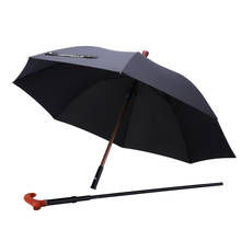 Multi-function Big Umbrella Rain Women Sun Long Handle Umbrella Windproof Crutch Mountaineers Rain Umbrellas Old Men Gift SY315 2024 - buy cheap