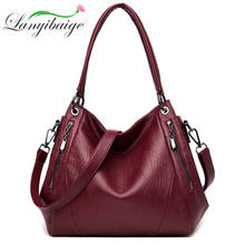 Women Leather Handbags Vintage Crossbody Shoulder Bags Female Sac A Main Solid Big Tote Bags Ladies Top-Handle Bag Bolsas Sac 2024 - buy cheap