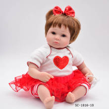 Bebe Reborn Doll 48cm New Handmade Silicone Reborn Baby Newborn Lifelike Toddler Bonecas Girl Kid Awesome Children Birthday Gift 2024 - buy cheap