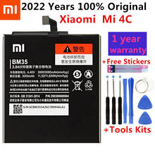 100% repuesto nuevo batería para Xiaomi Mi4C Mi 4C teléfono móvil para Xiaomi Mi4C batería BM35 3000mAh en Stock 2024 - compra barato
