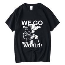 XIN YI Men's T-shirt Top Quality 100% cotton anime One Piece men tshirt casual loose o-neck t shirt t-shirt male tee shirts 2024 - buy cheap