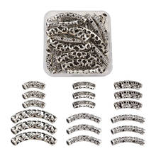 30pcs/box Hollow Curved Tube Beads Tibetan Style Alloy Beads Spacer Charms Connector For Jewelry Making DIY Bracelet Necklace 2024 - buy cheap