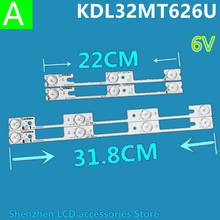 50 шт./лот 100% Новый светодиодный полоски бар Подсветка работает для KDL32MT626U 35019055 35019056 25 шт. * 4 светодиодный + 25 шт * 3 светодиодный 1 светодиодный = 6V 2024 - купить недорого