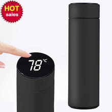 480ml Intelligent Thermos Bottle Led Display Stainless Steel Water Bottle for Girls Men Women Portable Milk Coffee Thermos Cup 2024 - buy cheap