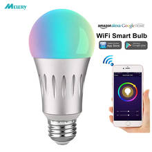 Wifi Smart LED Light Bulbs 7W E26 E27 Lamp 60W Equivalent Dimmable Warm/Cold White RGB Remote Control by Alexa Google Assistant 2022 - buy cheap