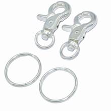 Silver Swivel Clasps Connector Claw Dog Hook Snap Hook Lobster Clasp Key Chain Base Lanyards Clips for Purse Handbag Strap 4 PCS 2024 - buy cheap
