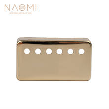 Naomi capa de captador metálico hum900er, capa 50mm para guitarra elétrica estilo lp, peças e acessórios, cor dourada nova 2024 - compre barato