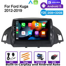 Radio con GPS para coche, reproductor con Android, 2Din, transmisor FM, sintonizador, para Ford Kuga Escape 2012, 2013-2019 2024 - compra barato