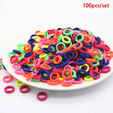 100pcs/set Gum for Hair Children's Hair Bands Elastic Ponytail Holders Girl Scrunchie Rubber Bands Tie Gum Kids Hair Accessories 2024 - buy cheap