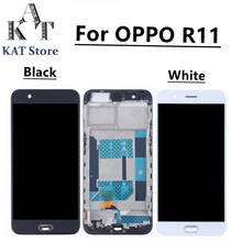 KAT-pantalla táctil LCD de 5,5 "para OPPO R11, montaje de digitalizador LCD con marco, el mejor servicio posventa 2024 - compra barato