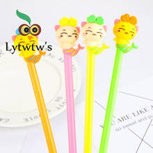 1 Piece Lytwtw's Creative Mermaid Cat Gel Pen Stationery Office Material School Supplies South Korean Black Ink 0.5 mm 2024 - buy cheap