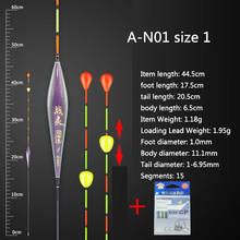 Boya de pesca Vertical de agua dulce, 1 pieza, lago, río, cola plana móvil, Nano cuentas, aparejos de herramientas de pesca de carpa 2024 - compra barato