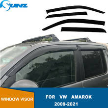 Side Window Visors For VW Amarok 2009 2010 2011 2012 2013 2014 2015 2016 2017 2018 2019 2020 2021 Sun Rain Guard Vent Deflectors 2024 - buy cheap