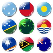 Imanes luminosos para nevera, Bandera de Nueva Zelanda, Australia, Vanuatu, Tuvalu, Islas Marshall, Reino de Tonga, Oceania 2024 - compra barato