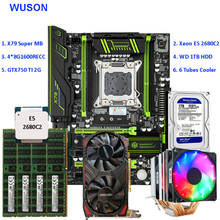 HUANANZHI X79 Super Motherboard Intel Xeon E5 2680C2 6 Tubes CPU Cooler (4*8G1600)32G RAM RECC 1TB HDD GTX750Ti 2G VC Combo 2024 - buy cheap