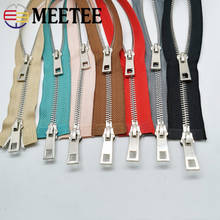 1Pc Meetee 80/100/120cm 5# Metal Zipper Auto Lock Double-slider Zippers for Jackets Coat Repair Kit Zips DIY Bag Sew Accessories 2024 - buy cheap