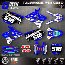 QUEEN X MOTOR Custom Team Graphics Backgrounds Decals 3M Stickers Kit For YAMAHA 2002-2014 YZ125 YZ250 008 2024 - buy cheap