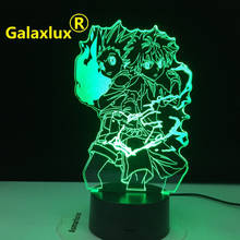 Gon e killua figura 3d night light anime hunter x hunter nightlight para o miúdo decoração do quarto iluminação criança presente hxh lâmpada de cabeceira 2024 - compre barato