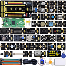 Keyestudio 37(24)(42) в 1 Raspberry Pi Pico Sensor Kit, набор для самостоятельной сборки, электроника для программирования питона и для программирования Arduino Keyestudio 37(24)(42) в 1 Raspberry Pi Pico Sensor Kit, набор для самостоятельной сборки, электроника для программирования питона и для программирования Arduino