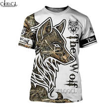 Hx unisex camiseta homem streetwear mais novo popular animal lobo 3d impressão harajuku manga curta pulôver transporte da gota 2024 - compre barato