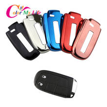 Color My Life Soft Chrome Smart Car Key Holder Protection Cover Key Case for Jeep Compass 2th 2017 2018 2019 2020 Accessories 2024 - купить недорого