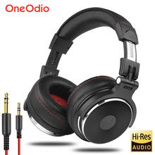 Oneodio Wired Professional Studio Pro DJ Headphones With Microphone Over Ear HiFi Monitor Music Headset Earphone For Phone PC 2024 - купить недорого