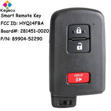 KEYECU-llave de coche con Control remoto inteligente, 3 botones, P1 = 88 Chip - FOB para Toyota Prius C Prius V RAV4 HV RAV 4 HYQ14FBA 89904-52290 2024 - compra barato