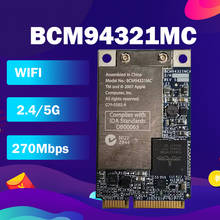 Broadcom bcm94321mc bcm4321 bcm94321 mini cartão sem fio pci-e wlan wifi para macbook pro a1181 a1260 a1226 a1150 a1151 2024 - compre barato