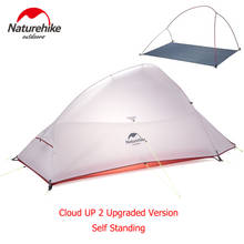 Naturehike New Updated Cloud UP 2 Person Tent Camping Tent - Includes tent, rain fly, tent poles, tent stakes, and carry bag 2024 - buy cheap