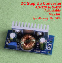 DC-DC Boost Step-up Adjustable Converter 5-32V to 6-42V 6A Power Supply Module 2024 - buy cheap